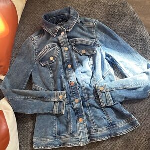White House Black Market Blue Jean Jacket